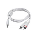 Alfais 4794 3.5mm Stereo To 2rca Aux Ses Kulaklık Kablosu (1.8 Metre)