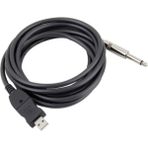 Alfais 4844 6.3 mm Jack to Çevirici Usb Gitar Adaptör Kablosu