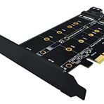 Alfais 4898 M.2 Nvme M+B Key NGFF SSD To PCI-E 3.0 X4 Sata Çevirici Dönüştürücü Adaptör Kartı