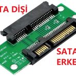 Alfais 4902 Sata Erkek To Sata Dişi Çevirici 4902P 2.5 3.5 22 Pin Dönüştürücü