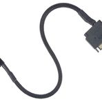 Alfais 4903 Sata Power To Fan Çevirici 1 Port 2 Pin Y Pwm Çoklayıcı Splitter Kablo