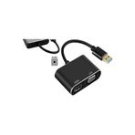 Alfais 4933 USB 3.0 To HDMI VGA 3.5 mm 1080P Monitör Genişletici Çevirici Dönüştürücü Adaptör