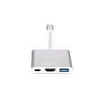 Alfais 4962 USB 3.1 Type C to HDMI USB 3.0 Dönüştürücü Adaptör Kablosu
