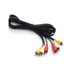 Alfais 5007 3 m 3Rca To 3 Rca Ses Görüntü Tos Scart Kablosu