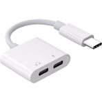 Alfais 5067S Type C to Kulaklık Hızlı Şarj Giriş Çevirici Çoklayıcı Çoğaltıcı Splitter Adaptör