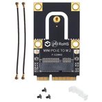 Alfais 5088 Mini Pci-E Express To M.2 Ngff Wifi Wireless Bluetooth Çevirici Dönüştürücü Kart