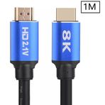 Alfais 5093 UHD 1 m 8K Ultra HD 2.1V 48GBPS Altın Kaplama HDMI Kablo