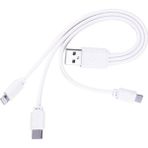 Alfais 5103 Micro USB Type C Lightning Usb Data Şarj Kablosu
