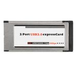 Alfais 5120 2 Port USB 3.0 34 mm Express Cardpus Pcmcia Adaptör Kartı