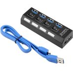 Alfais 5134 4 Port USB 3.0 2.0 Hub Çoğaltıcı Switch Splitter