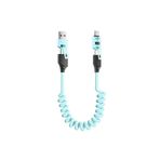 Alfais 6008 USB Type-C Lightning 4'ü 1 Arada 65W Pd Hızlı Şarj Data Kablosu 1.5m Spiral Çevirici