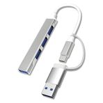 Alfais 6033 USB 3.0 Type C Hub 4 Port Çoklayıcı Çoğaltıcı Çevirici Dönüştürücü Adaptör