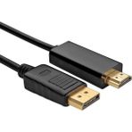 Alfais AL-4318 Displayport to HDMI Çevirici Dönüştürücü 1.8 m Adaptör Kablosu