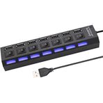 Alfais AL-4581 7 Port USB 3.0 Hub Çoklayıcı Çoğaltıcı Switch Splitter