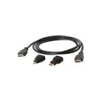 Alfais AL-4699 1.5 m HDMI Kablo + Mini Micro Uç Çevirici
