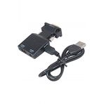 Alfais Vga To Hdmi Görüntü Ses Çevirici Dönüştürücü Aktif Güç Girişli