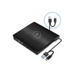 alfalink Harici Dvd Rw External Taşınabilir Ultra Ince USB+Type-C 3.0 Cd/dvd Optik Okuyucu