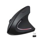 Alfalink Kablosuz Ergonomik Dikey Mouse 1600 Dpı 0011 siyah