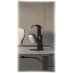 Alfams by Fmsa Metal Masaüstü Kulaklık Standı | Minimal Modern Tasarım | Dayanıklı Metal Kulaklık Askısı Siyah