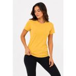 Alfanora Kadın Basic Tişört Bisiklet Yaka Kısa Kol Günlük Yazlık Slim Fit T-Shirt - Sarı