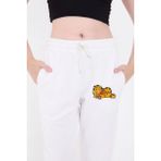 Alfanora Üç Iplik Baskılı Eşofman Pantolon - Beyaz - XL