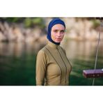 Alfasa Biye Detaylı Anvelop Etekli Tesettür Mayo - Yeşil - 3XL