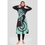 Alfasa Lotus Uzun Tesettür Mayo - Yeşil - 3XL