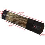 Alfasonic Alfasonık Infrared Uzaktan Kumandalı Duvar Tipi Elektrikli Isıtıcı - 2000 W