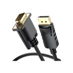 ALFATEC ALFATECH DisplayPort to VGA Kablo DP to VGA Çevirici Adaptör 1.8 Metre