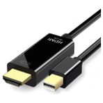 Alfatech Mini Displayport To HDMI Çevirici Kablo 2k 4K 1.8 Metre - 0 - Siyah