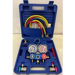 ALFERO 2 Valfli Manifold Gösterge Kiti 1.5m Hortumlu Çantalı R134 A R22 R404 A R410 A Gaz