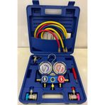 ALFERO 2 Valfli Manifold Gösterge Kiti 1.5m Hortumlu Çantalı R134 A R22 R404 A R410 A Gaz