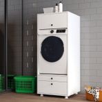Alfimo Mobilya Lotus 2 Çekmeceli Makine Dolabı Çok Amaçlı Dolap Banyo Dolabı - Beyaz
