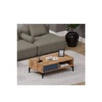 Alfimo Mobilya ODION ORTA SEHPA -MODERN CEVİZ&ANTRASİT RENK SALON SEHPASI AFM160