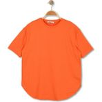 Alg KADIN OVERSIZE SALAŞ TİŞÖRT - KOL VE ETEK UCU DİKİŞSİZ SOFT KUMAŞ - Turuncu