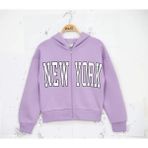 Alg KIZ ÇOCUK 3 İP ŞARDONLU BEL BOY SWEATSHIRT (Bir Beden Büyük Önerilir) - Lila - 13 Yaş