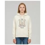 Alg KIZ ÇOCUK 3 İPLİK ŞARDONLU SÜZENE NAKIŞ İŞLEMELİ SWEATSHIRT (Bir Beden Büyük Önerilir) - Ekru - 17 Yaş