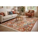 Algelsineve Elmas Desen Kilim – El Dokuması Tadında Otantik Görünüm
