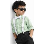 Algitsin O L A Çocuk Pantolon Askısı Papyon Seti 1-12 Yaş Unisex - Standart - 001-Renkli