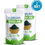 Algolina Spirulina Tozu 100 gr (2 Adet) - BİTKİSEL PROTEİN KAYNAĞI