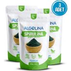 Algolina Spirulina Tozu 100 gr (3 Adet) - BİTKİSEL PROTEİN