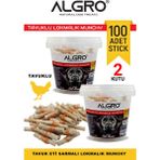 Algro %100 Tavuk Göğüs Etli Lokmalık Munchy Stick 50 Adet