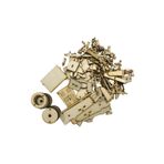 ALGWOOD 179 Parça Lotus Seven Ahşap Maket - Spor Araba Ahşap Maketi - 3D Klasik Araba Puzzle