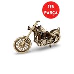 ALGWOOD Ahşap Easy Rider Chopper Model – Harley Tarzı Motosiklet Maketi - 3D Maket Kit