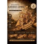 ALGWOOD Ghost Ship Minyatür Ahşap Maket | Korsan Gemisi | 3D Puzzle DIY Kendin Yap | 823 Parça Hobi Seti