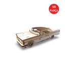 ALGWOOD Klasik Sedan Ahşap Maket Kiti – 125 Parça 3D Puzzle Retro Amerikan Arabası DIY Hobi Seti