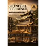 ALGWOOD Pagoda Tapınağı Minyatür Ahşap Maket 3D Puzzle DIY Kendin Yap Hobi Koleksiyon Seti