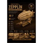 ALGWOOD Steampunk Zeplin Minyatür Ahşap Maket 3D Puzzle DIY Kendin Yap Hobi Koleksiyon Seti