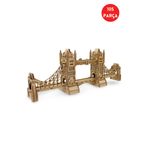 ALGWOOD Tower Bridge Londra Köprüsü Ahşap Maket Kiti – 105 Parça 3D Puzzle Büyük Boy Tarihi Mimari DIY Hobi