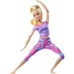 Ali The Stereo Lisinya Sarışın Desenli Taytlı Sonsuz Hareket Bebeği GXF04 Alithestereo Kız Çocuk İçin Eğlenceli Oyun Seti